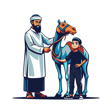 Kutsal Kurban El Adah İllüstrasyon