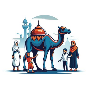 Kutsal Kurban El Adah İllüstrasyon