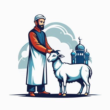 Kutsal Kurban El Adah İllüstrasyon