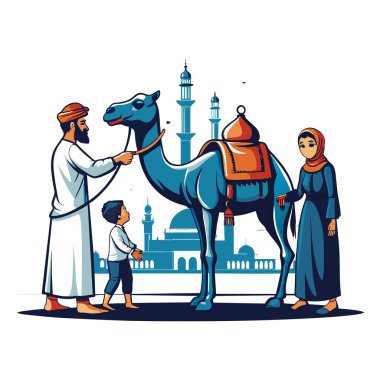 Kutsal Kurban El Adah İllüstrasyon