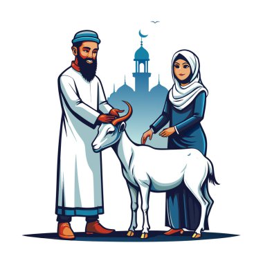 Kutsal Kurban El Adah İllüstrasyon