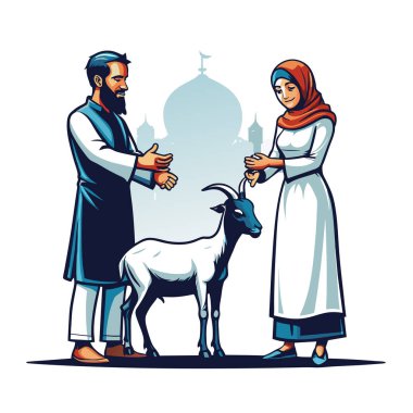 Kutsal Kurban El Adah İllüstrasyon