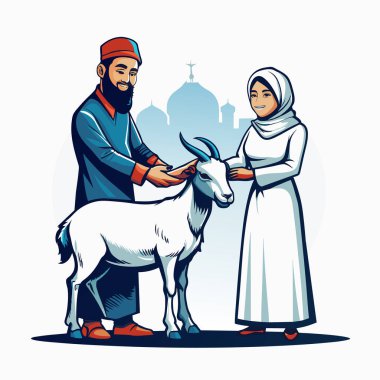 Kutsal Kurban El Adah İllüstrasyon