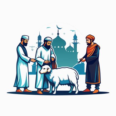 Kutsal Kurban El Adah İllüstrasyon