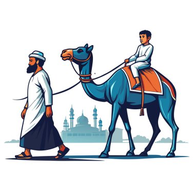 Kutsal Kurban El Adah İllüstrasyon