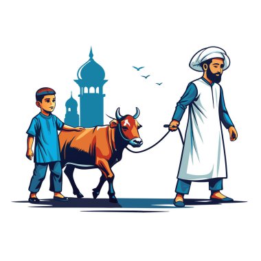 Kutsal Kurban El Adah İllüstrasyon