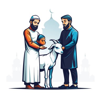 Kutsal Kurban El Adah İllüstrasyon