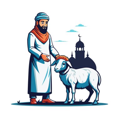 Kutsal Kurban El Adah İllüstrasyon