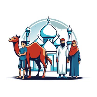 Kutsal Kurban El Adah İllüstrasyon