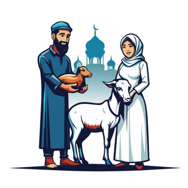 Kutsal Kurban El Adah İllüstrasyon