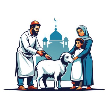 Kutsal Kurban El Adah İllüstrasyon