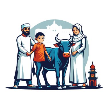 Kutsal Kurban El Adah İllüstrasyon