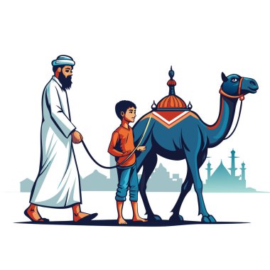 Kutsal Kurban El Adah İllüstrasyon