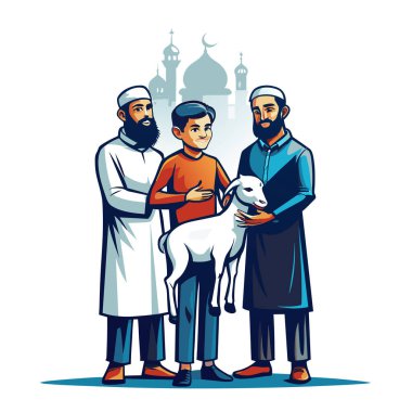 Kutsal Kurban El Adah İllüstrasyon