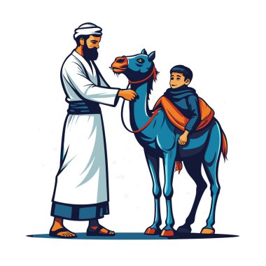 Kutsal Kurban El Adah İllüstrasyon