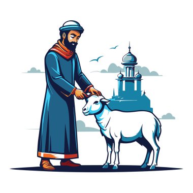 Kutsal Kurban El Adah İllüstrasyon