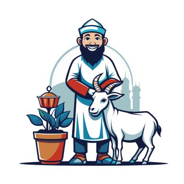 Kutsal Kurban El Adah İllüstrasyon