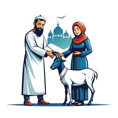 Kutsal Kurban El Adah İllüstrasyon