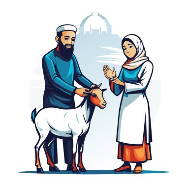 Kutsal Kurban El Adah İllüstrasyon