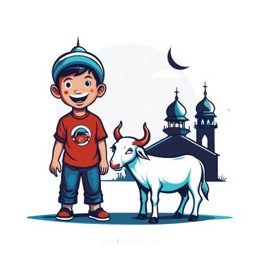 Kutsal Kurban El Adah İllüstrasyon