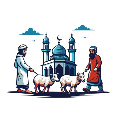 Kutsal Kurban El Adah İllüstrasyon