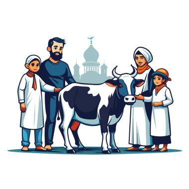 Kutsal Kurban El Adah İllüstrasyon