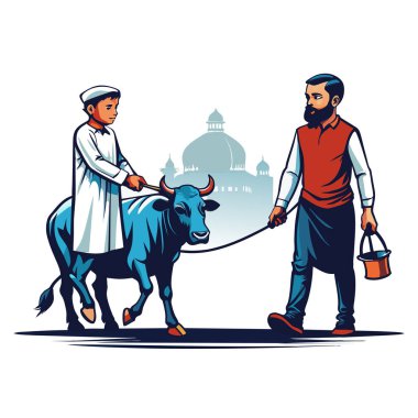 Kutsal Kurban El Adah İllüstrasyon