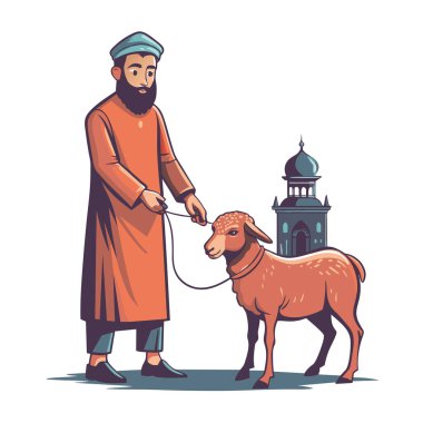 Kutsal Kurban El Adah İllüstrasyon