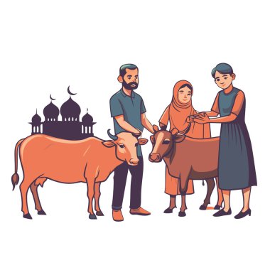 Kutsal Kurban El Adah İllüstrasyon