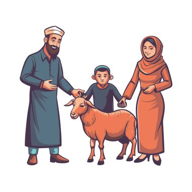 Kutsal Kurban El Adah İllüstrasyon