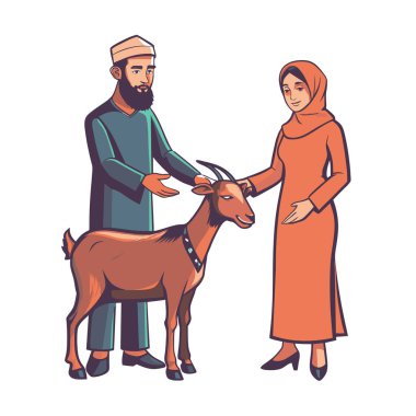 Kutsal Kurban El Adah İllüstrasyon