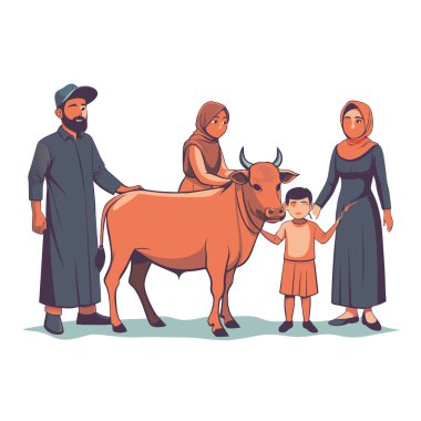 Kutsal Kurban El Adah İllüstrasyon