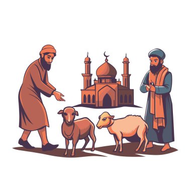 Kutsal Kurban El Adah İllüstrasyon
