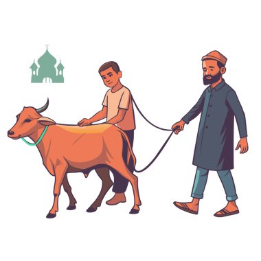 Kutsal Kurban El Adah İllüstrasyon