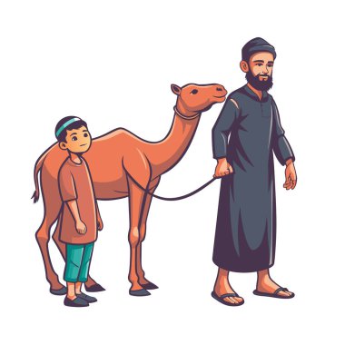 Kutsal Kurban El Adah İllüstrasyon