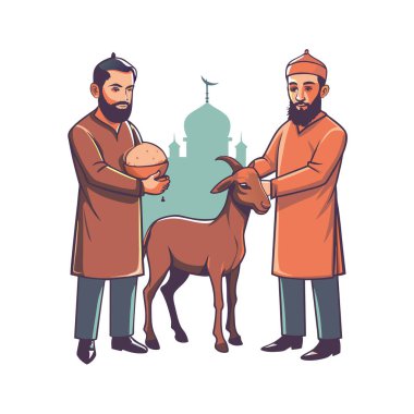 Kutsal Kurban El Adah İllüstrasyon