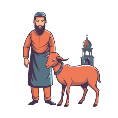 Kutsal Kurban El Adah İllüstrasyon