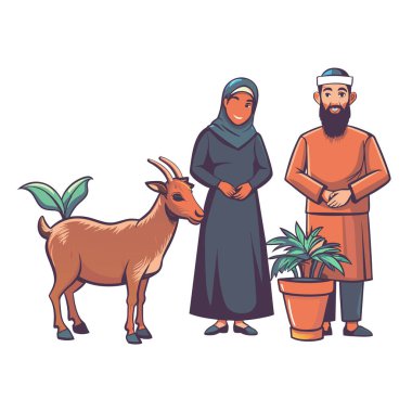 Kutsal Kurban El Adah İllüstrasyon