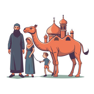 Kutsal Kurban El Adah İllüstrasyon