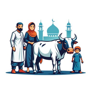 Kutsal Kurban El Adah İllüstrasyon