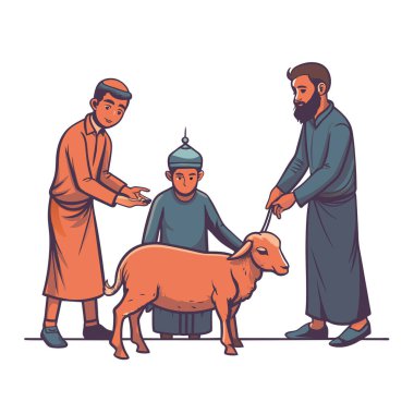 Kutsal Kurban El Adah İllüstrasyon