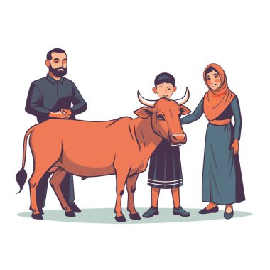 Kutsal Kurban El Adah İllüstrasyon