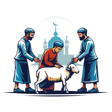 Kutsal Kurban El Adah İllüstrasyon