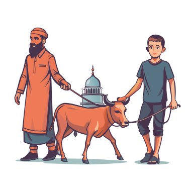 Kutsal Kurban El Adah İllüstrasyon