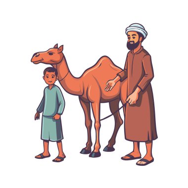 Kutsal Kurban El Adah İllüstrasyon