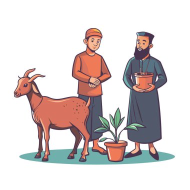 Kutsal Kurban El Adah İllüstrasyon