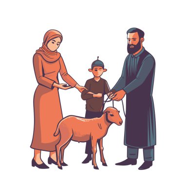 Kutsal Kurban El Adah İllüstrasyon