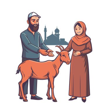 Kutsal Kurban El Adah İllüstrasyon