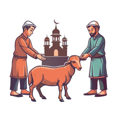 Kutsal Kurban El Adah İllüstrasyon