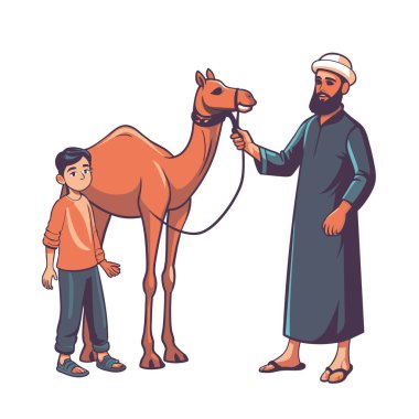 Kutsal Kurban El Adah İllüstrasyon